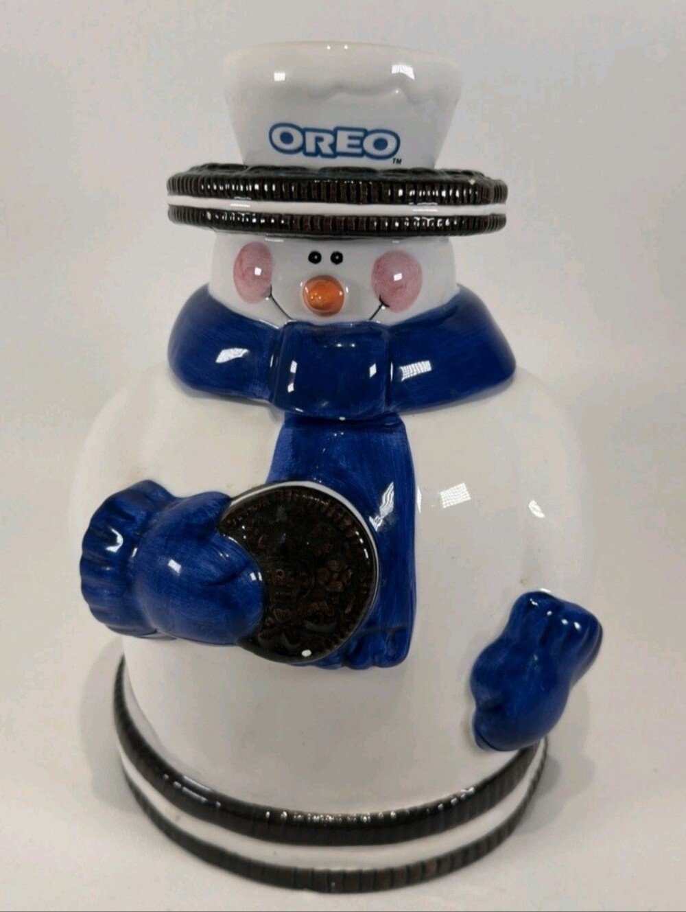 Vintage Nabisco OREO Snowman Cookie Jar- Houston Harvest (2000)